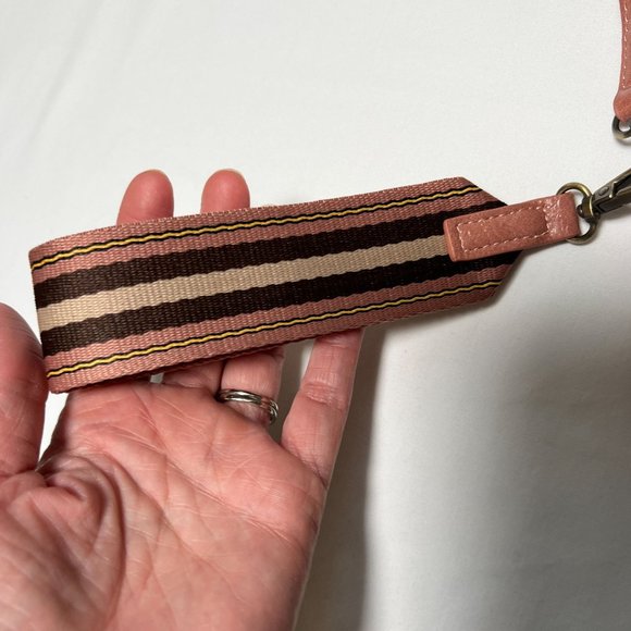 Anthropologie Nolan Convertible Wristlet Mauve Pink Crossbody Clutch Wallet Bag - Picture 10 of 12